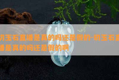 切玉石直播是真的吗还是假的-切玉石直播是真的吗还是假的啊