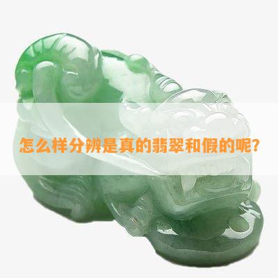 怎么样分辨是真的翡翠和假的呢？