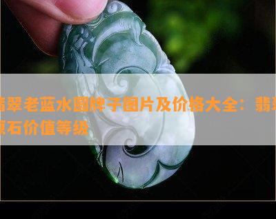 翡翠老蓝水圆牌子图片及价格大全：翡翠原石价值等级