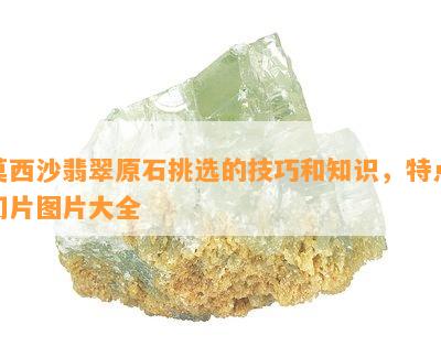 莫西沙翡翠原石挑选的技巧和知识，特点切片图片大全