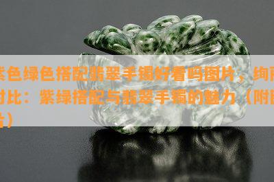 紫色绿色搭配翡翠手镯好看吗图片，绚丽对比：紫绿搭配与翡翠手镯的魅力（附图片）