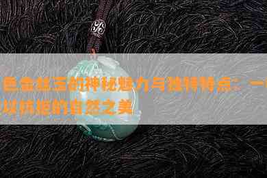 黑色金丝玉的神秘魅力与独特特点：一种难以抗拒的自然之美