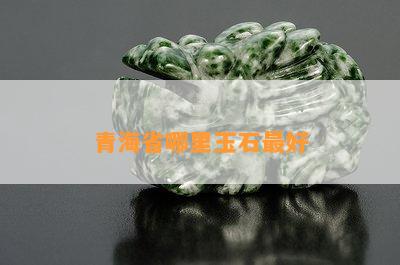 青海省哪里玉石更好