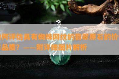 如何评估具有蜘蛛网纹的翡翠原石的价值与品质？——附详细图片解析