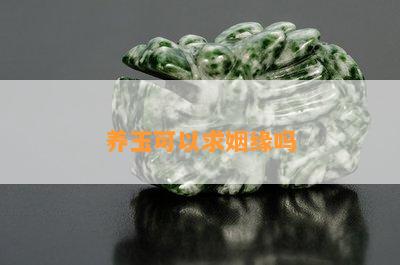 养玉可以求姻缘吗