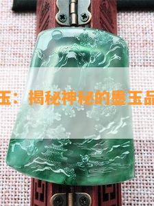 黑色和田玉：揭秘神秘的墨玉品种及其价值