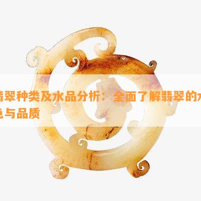 翡翠种类及水品分析：全面了解翡翠的水色与品质