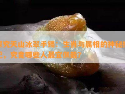 探究天山冰翠手镯：生肖与属相的神秘搭配，究竟哪些人最宜佩戴？