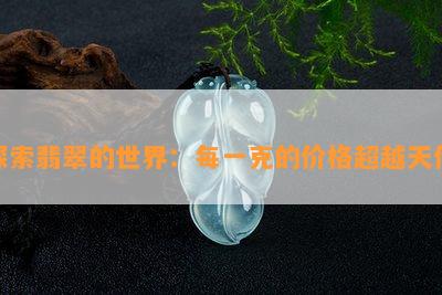 探索翡翠的世界：每一克的价格超越天价