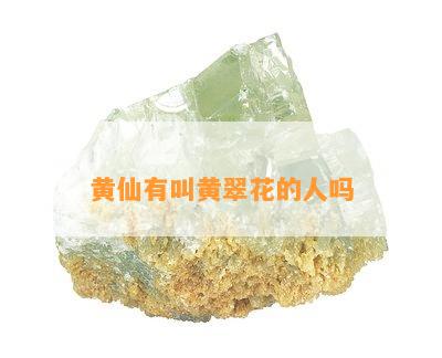 黄仙有叫黄翠花的人吗