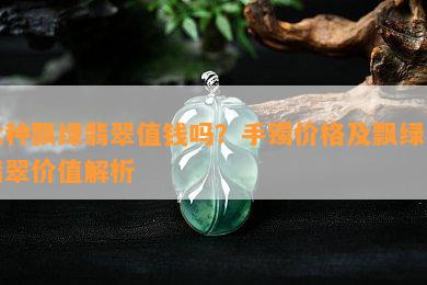 冰种飘绿翡翠值钱吗？手镯价格及飘绿花翡翠价值解析