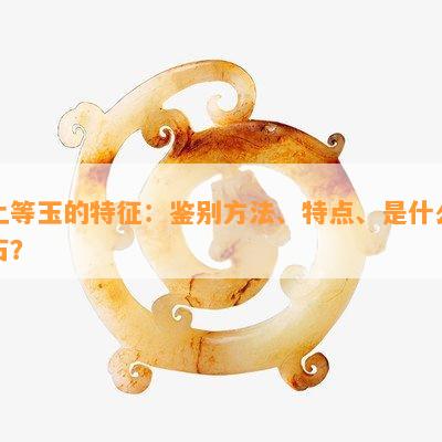 上等玉的特征：鉴别方法、特点、是什么石？