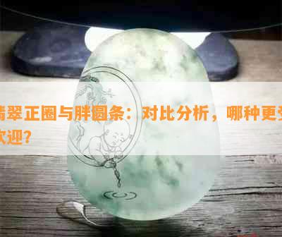 翡翠正圈与胖圆条：对比分析，哪种更受欢迎？