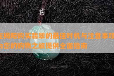 在揭阳购买翡翠的更佳时机与注意事项，为您的购物之旅提供全面指南