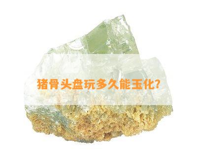 猪骨头盘玩多久能玉化？