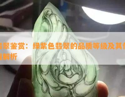 翡翠鉴赏：绿紫色翡翠的品质等级及其价值解析