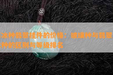 高冰种翡翠挂件的价格：玻璃种与翡翠高冰种的区别与等级排名