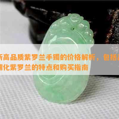 新高品质紫罗兰手镯的价格解析，包括高糯化紫罗兰的特点和购买指南