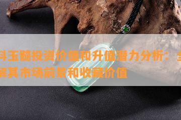 马料玉髓投资价值和升值潜力分析：全面了解其市场前景和收藏价值